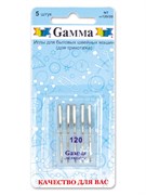 Иглы для бытовых швейных машин Gamma №120 для трикотажа 5 шт. Иглы для бытовых швейных машин Gamma №120 для трикотажа 5 шт.