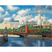 Набор для рисования по номерам  Московский Кремль