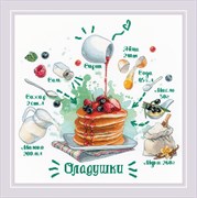 Набор для вышивания Рецепт. Оладушки Набор для вышивания Рецепт. Оладушки