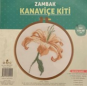 Набор для вышивания Zambak с пяльцами лилия