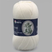 Пряжа Astra Premium Детская 90гр. 270м 35% шерсть меринос, 65% белый