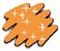 Маркер для темных и джинсовых тканей 2-3мм. Оранжевый с блестками (Glitter orange) - фото 15061