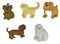 Набор пуговиц  Dog Gone It - фото 18418